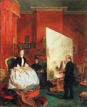 William Powell Frith Painting the Princess of Wales, John Ballantyne
